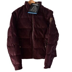 KUHL Astrid Down Jacket Stretch Corduroy Women's X-Large Raisin Puffy Warm NEW